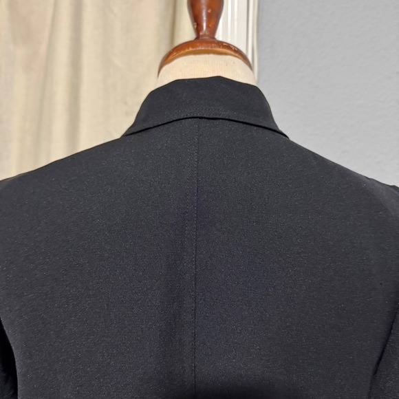 Gogogo FROM PARIS Black Button Front Blazer Women Size Large Career Formal - Picture 7 of 13